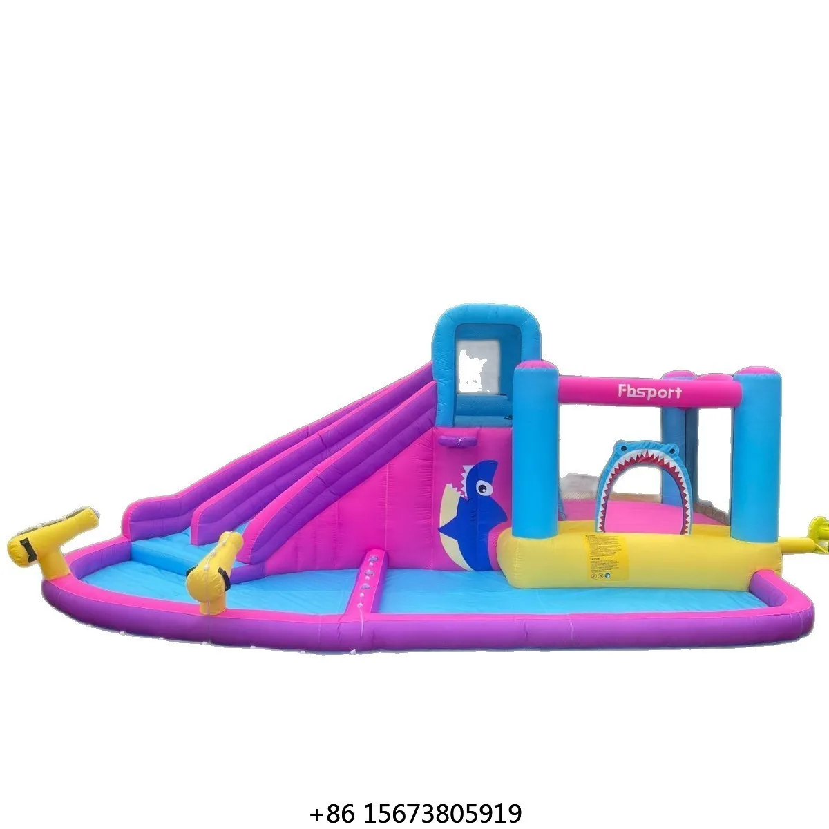 Multi Functional Inflatable logo Castle Cross Border Inflatable Trampoline Water Slide Children's Bouncy Slide Toy