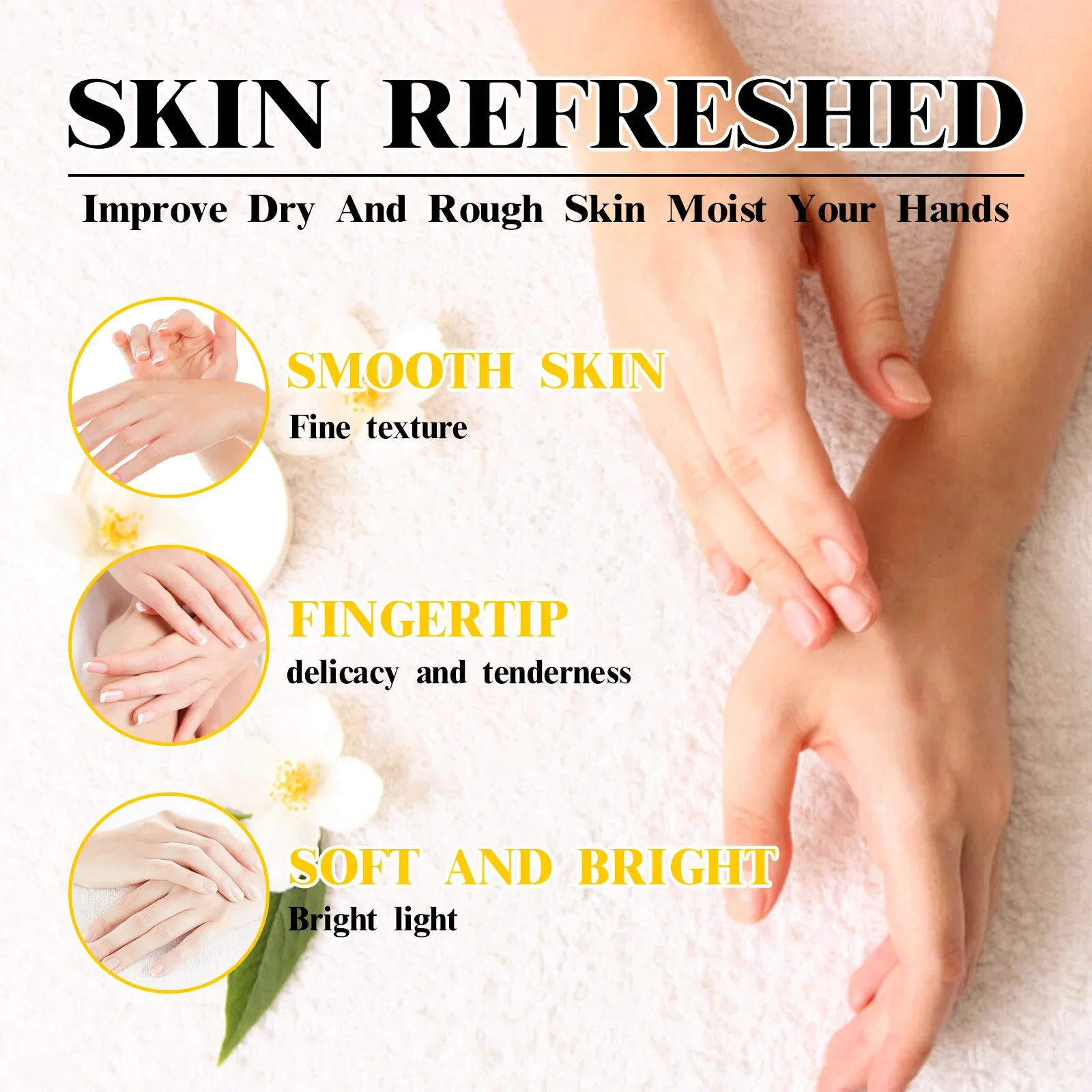 Oceaura Exfoliating Honey Hand Wax Moisturizing Smoothing Firming Improve Drying and Peeling Hands Scrub Hand Care Products 100g