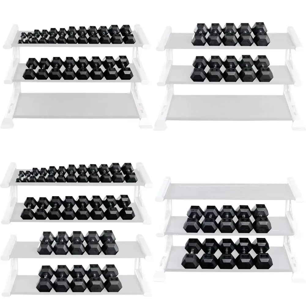 

Rubber Hexagonal Dumbbell, 90 lbs Load Bearing