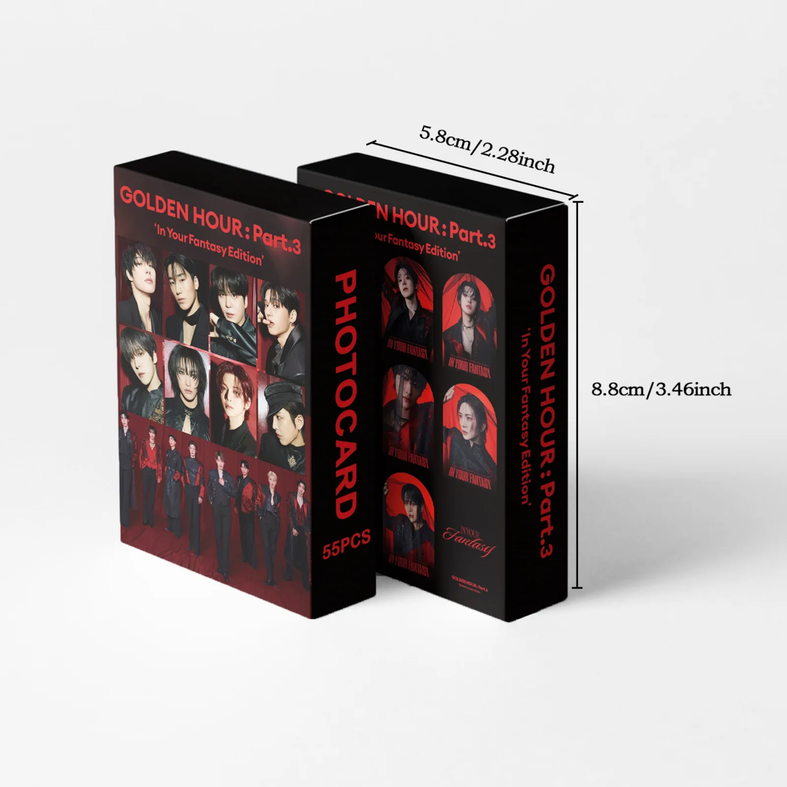 55pcs/set ATEEZ In Your Fantasy GOLDEN HOUR : Part.3 lomo Star Photocards Photo Lomo Cards Fans Collection Printed Cards