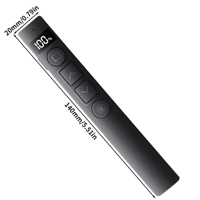 

BTLIFE-Новые кликеры для презентаций B7, многофункциональный кликер, перезаряжаемый цифровой дисплей, пульт дистанционного управления, регулятор громкости