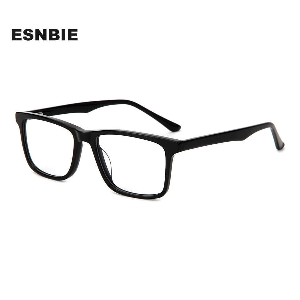 

Business Square Acetate Optical Glasses Frame For Men Women Rectangle Non Prescription Clear Lens Eyeglasses Lentes Ópticos