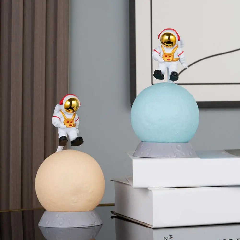 Floating Astronaut Moon Light Ornament Suspended Lunar Lamp Decoration Housewarming Gift Birthday Gift For Children Adult