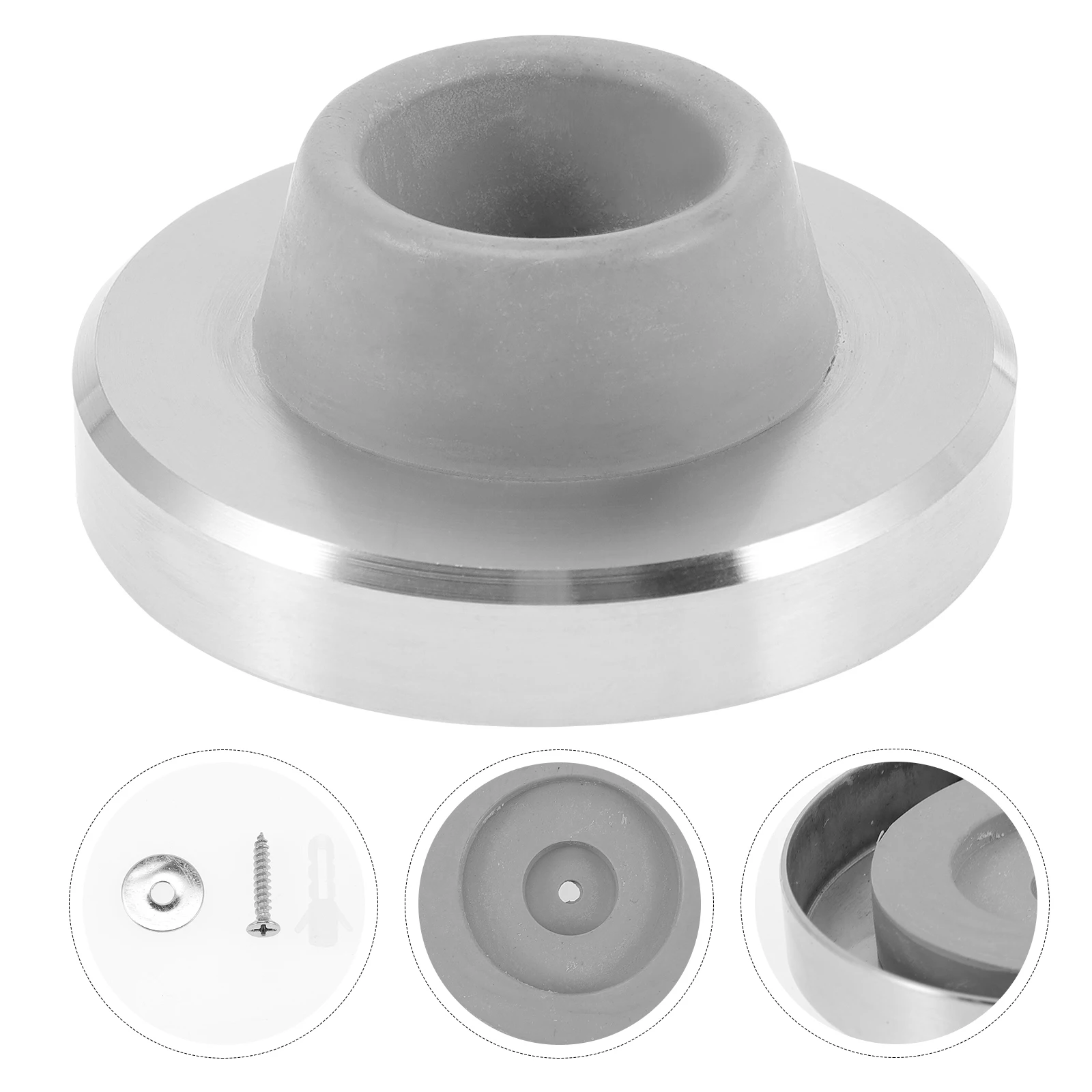 

4pcs Door Bumper Stopper Wall Protector Stainless Steel 304 Material Easy Installation Bedroom Study Dormitory Furniture Leg