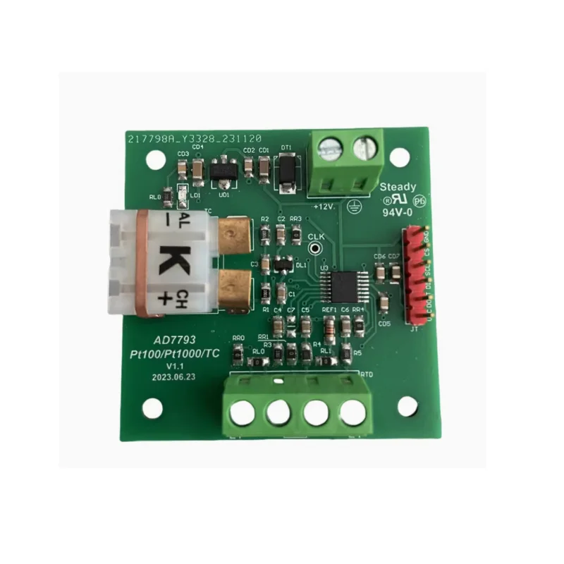 AD7793 high-precision K thermocouple temperature measurement PT100/PT1000 two, three, and four wire temperature measurement