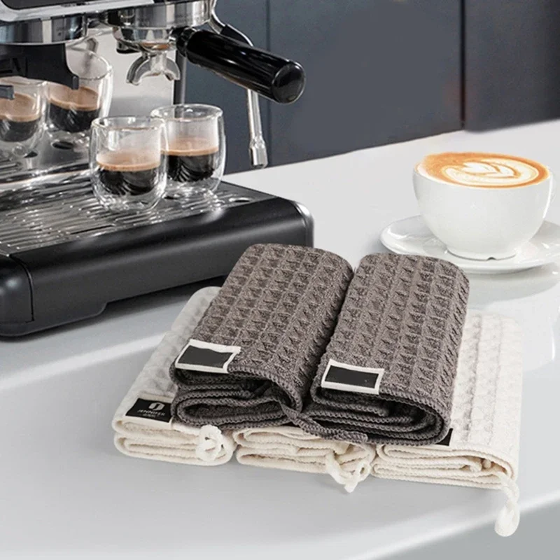 Weave Microfiber Towels Super Absorbent Suitable for Coffee Machines Soft Kitchen Cloth Home Baristas Clean Tool