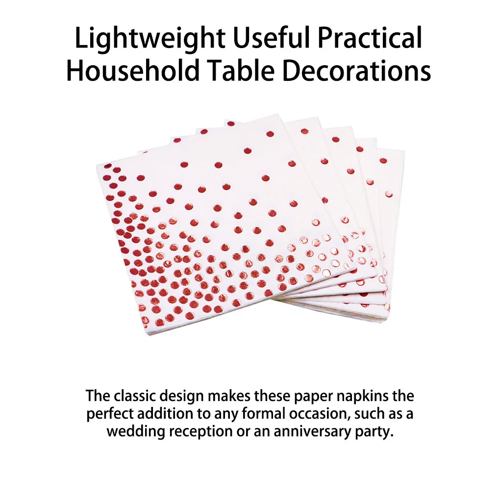 20 Sheets Napkins Home Paper Towels Square Table Decorations Wedding