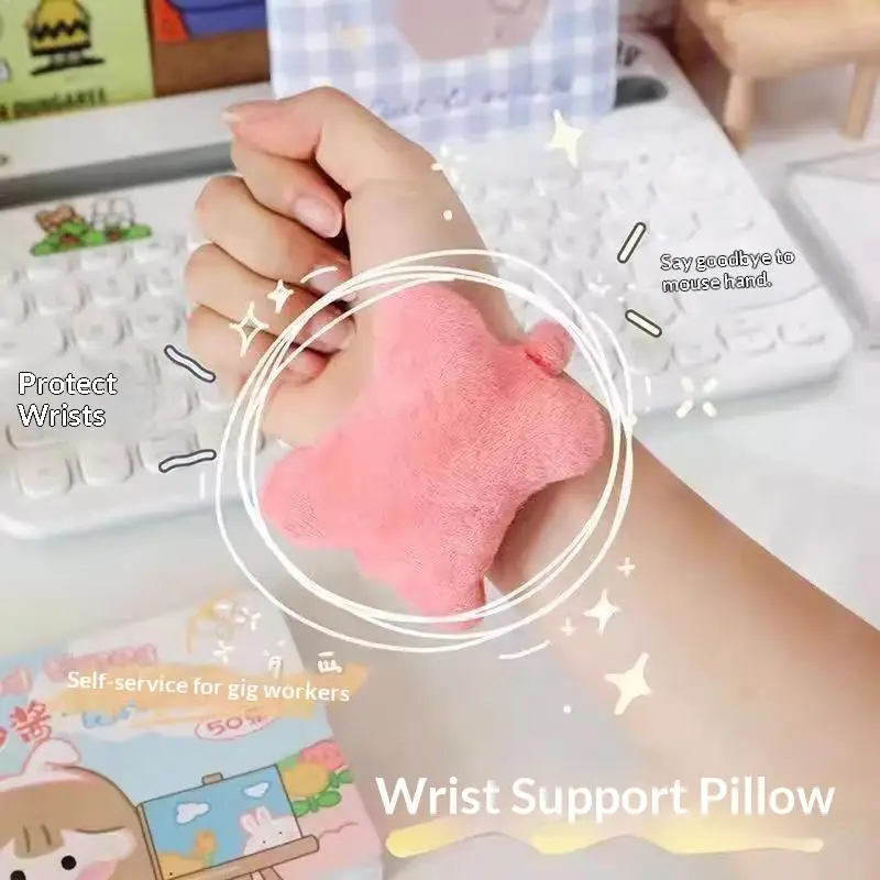 Plush Wrist Rest Cushion Soft Wrist Support Pillow Anti Fatigue Mouse Wrist Pad For Computer Office Typing Gaming Desk Decor