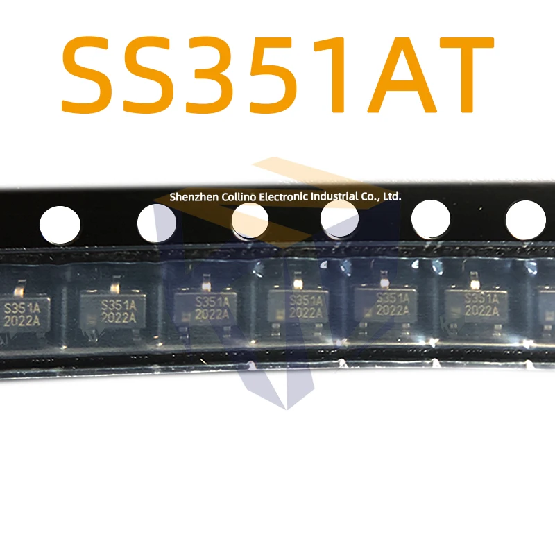 10pcs SS351AT SOT-23-3L Omnipolar Digital Hall-effect Sensor ICs Hall Sensor S351A SS351 351AT