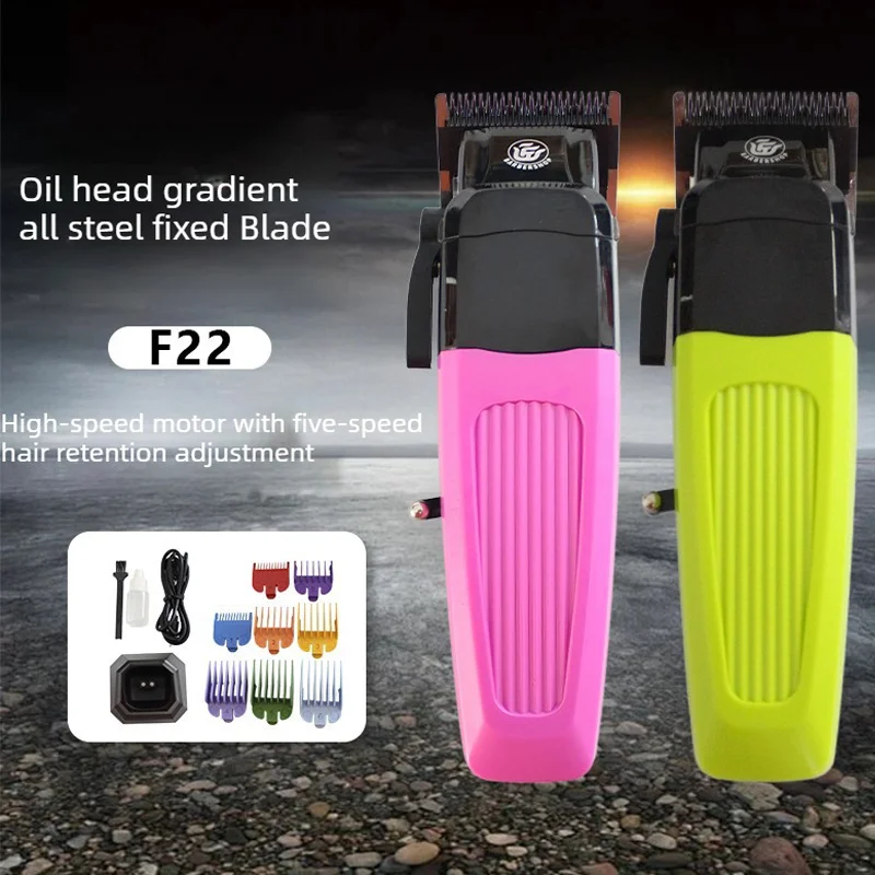Jason Recommend Professional Electric Hair Clipper F22 Hair Trimmer for Man 8000RPM with Base 5 Adjusted DLC Blade Barber Clippe view 6