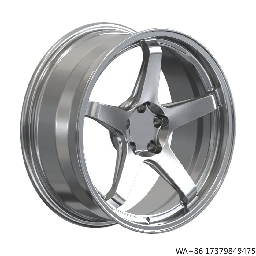 

Popular Pentagram Design, Hot Selling, 5-hole Aluminum Alloy Silver Forged Wheel