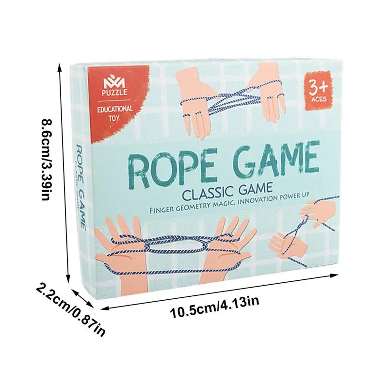 Cradle String Game Toy Hand Rope Puzzle Trick Interactief speelgoed Educatief String Speelbal Handtouw voor 3 jaar oude jongens en meisjes