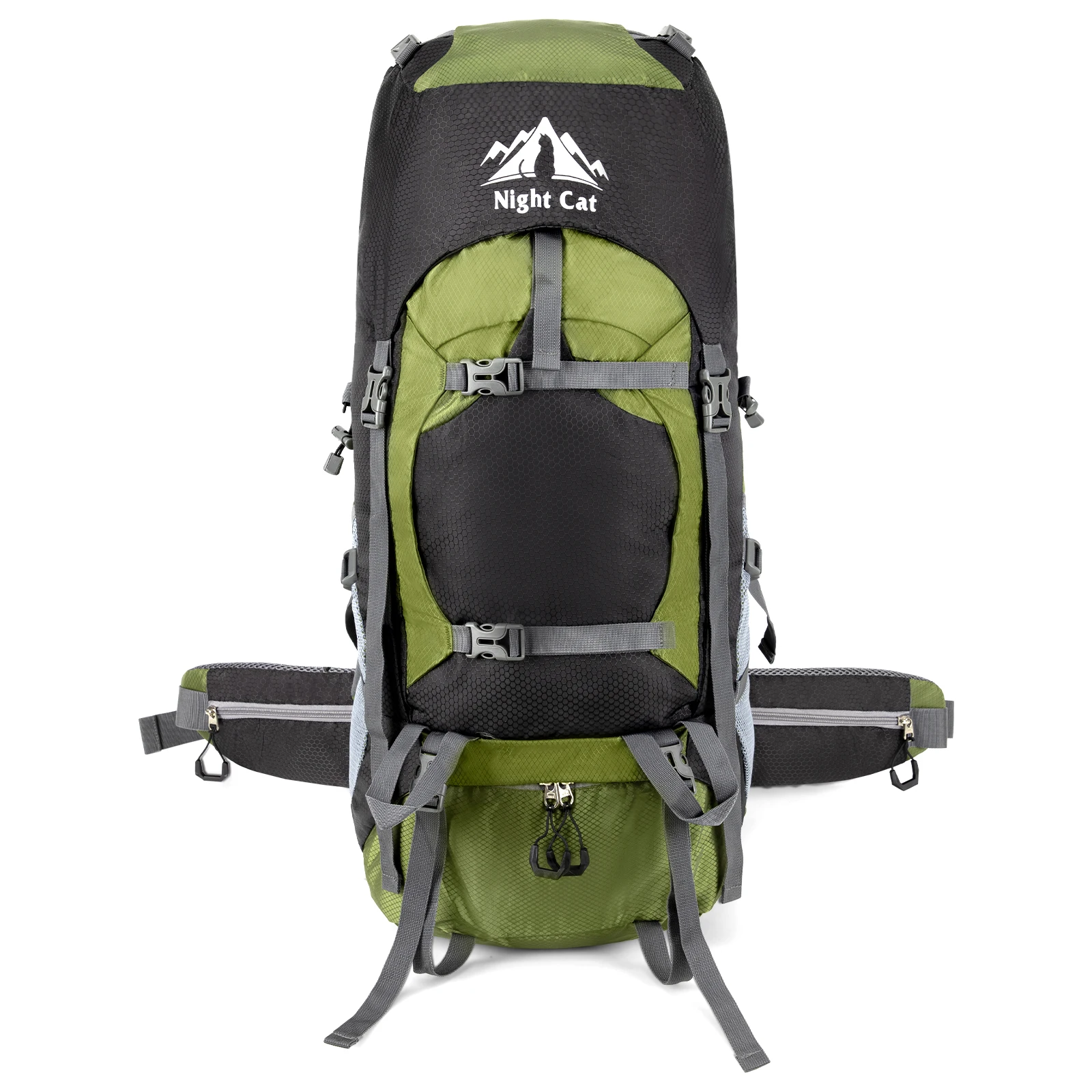 Wandelen Rugzakken 70l Camping Backpacking Packs Voor Mannen Vrouwen Lichtgewicht Outdoor Voor Op Reis, Geen Intern Frame