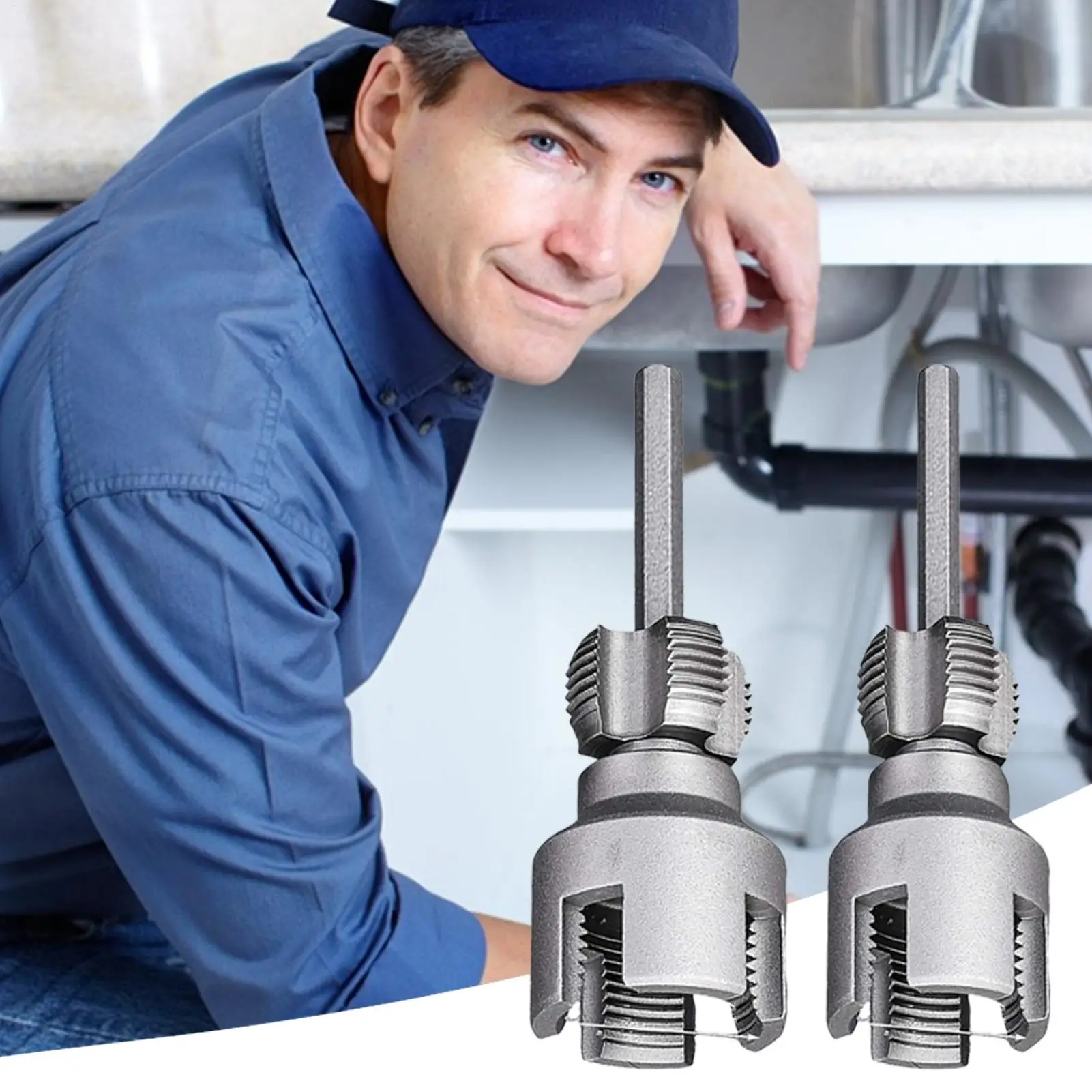 Strumento per infilare PVC Infila tubi elettrici Taglierina esterna 1/2 e 3/4 Fustelle per tubi in legno Trapano elettrico Artigianato in metallo Riparazione domestica