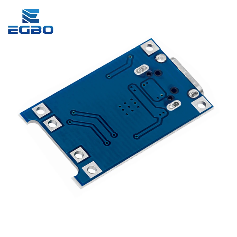 50PCS/100PCS EGBO Lithium Charging board 18650 module Type-C 5V 1A Charging Board Protection Dual Functions tp4056