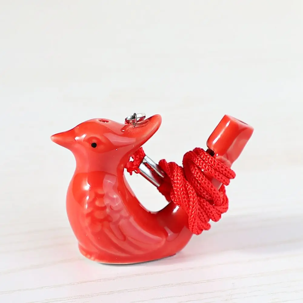 Ceramic Water Whistle Bird Call Toy Traditional Musical Instrument Kids Educational Toy Party Favor Decorative Animal Figurine