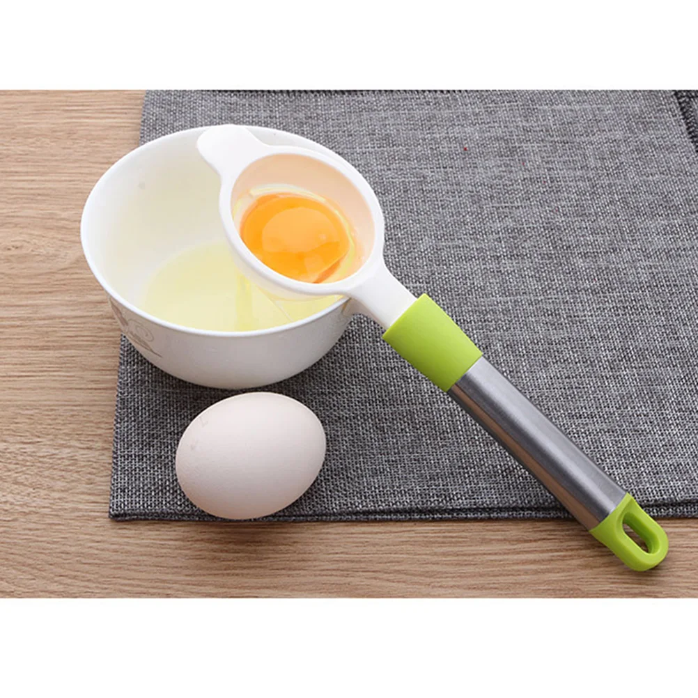 

White Yolk Separator Extractor Divider Sifting Kitchen Gadget Egg Tool Egg Divider Easy Use Practical Lightweight