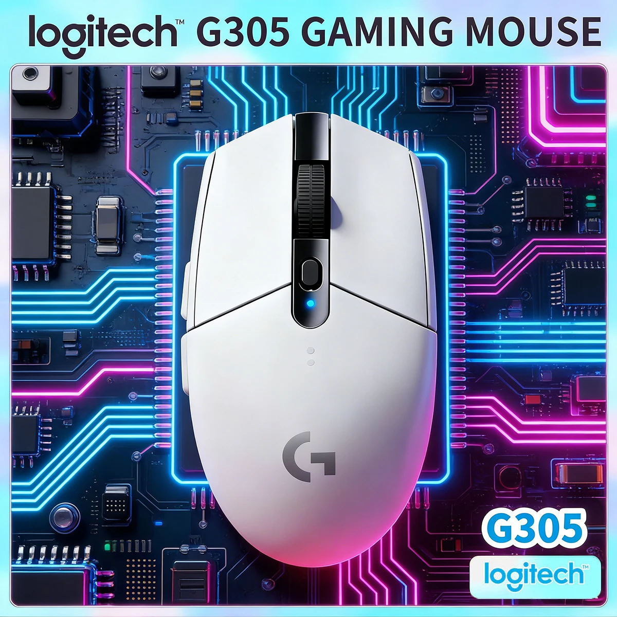 

Беспроводная эргономичная игровая мышь Logitech G304/G305/M402 2.4G для настольных ПК и ноутбуков