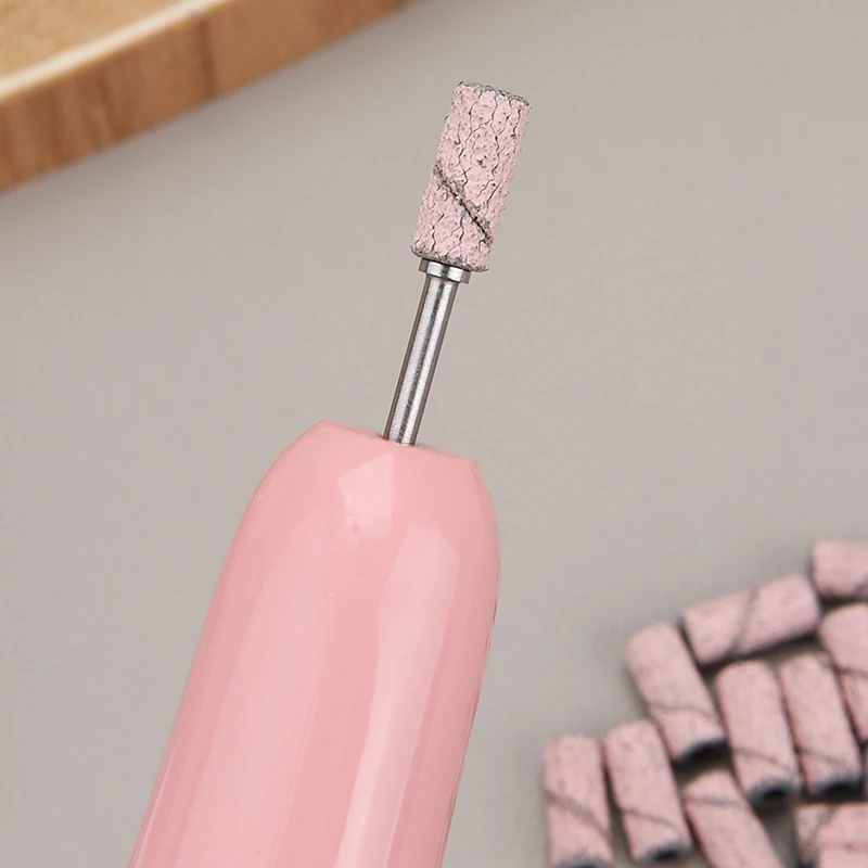 50Pcs/Box Small Nail Sanding Bands Without Mandrel Electric Nail Drill Bits Accessories Nail Gel Polish Removal Manicure Tools