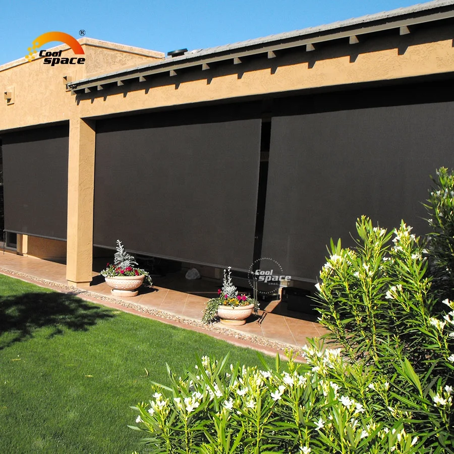 Vertical Roller Blind, 6ft 7ft 8ft HDPE Fabric Sun Shade