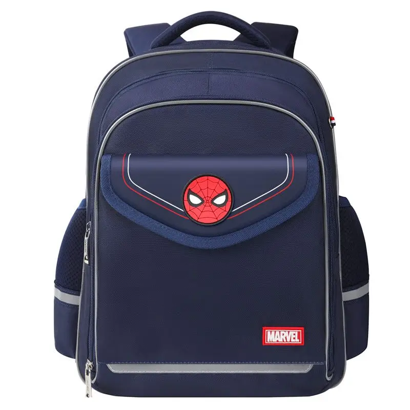 Marvel Series Spider-Man Elementary School Boys 1-6 Burden Relief Ridge Protection Belt Reflective Strip Open Anime Backpack