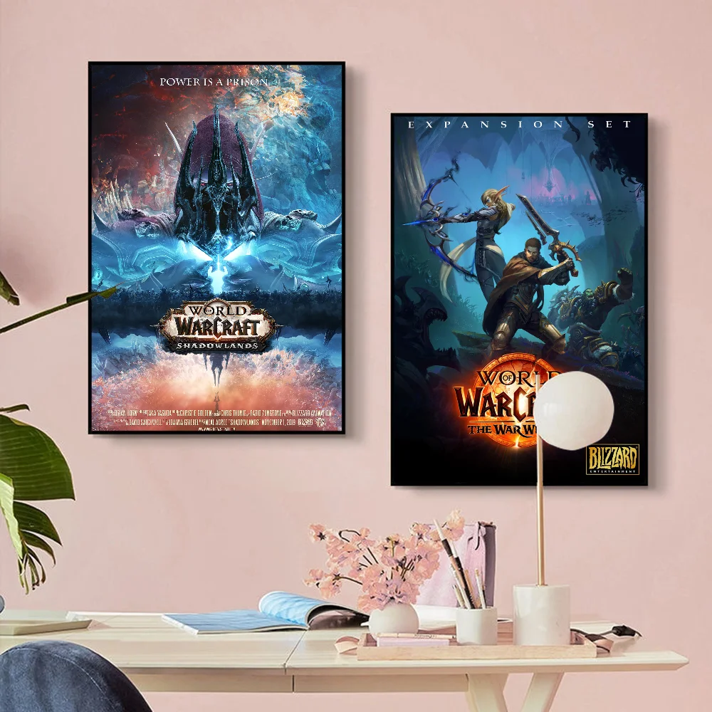 

World of Warcraft Game Poster Good Quality Prints and Posters Vintage Room Bar Cafe Decor Home Decor