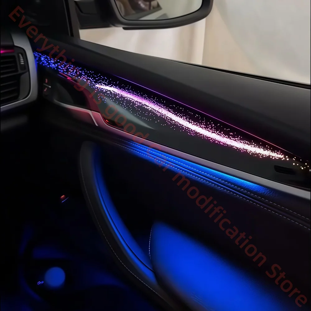 Galaxy Dekorationsleiste für BMW X5 F15 X6 F16, Upgrade der Innenraumbeleuchtung, Autozubehör, leuchtende LED-Ambientebeleuchtung.