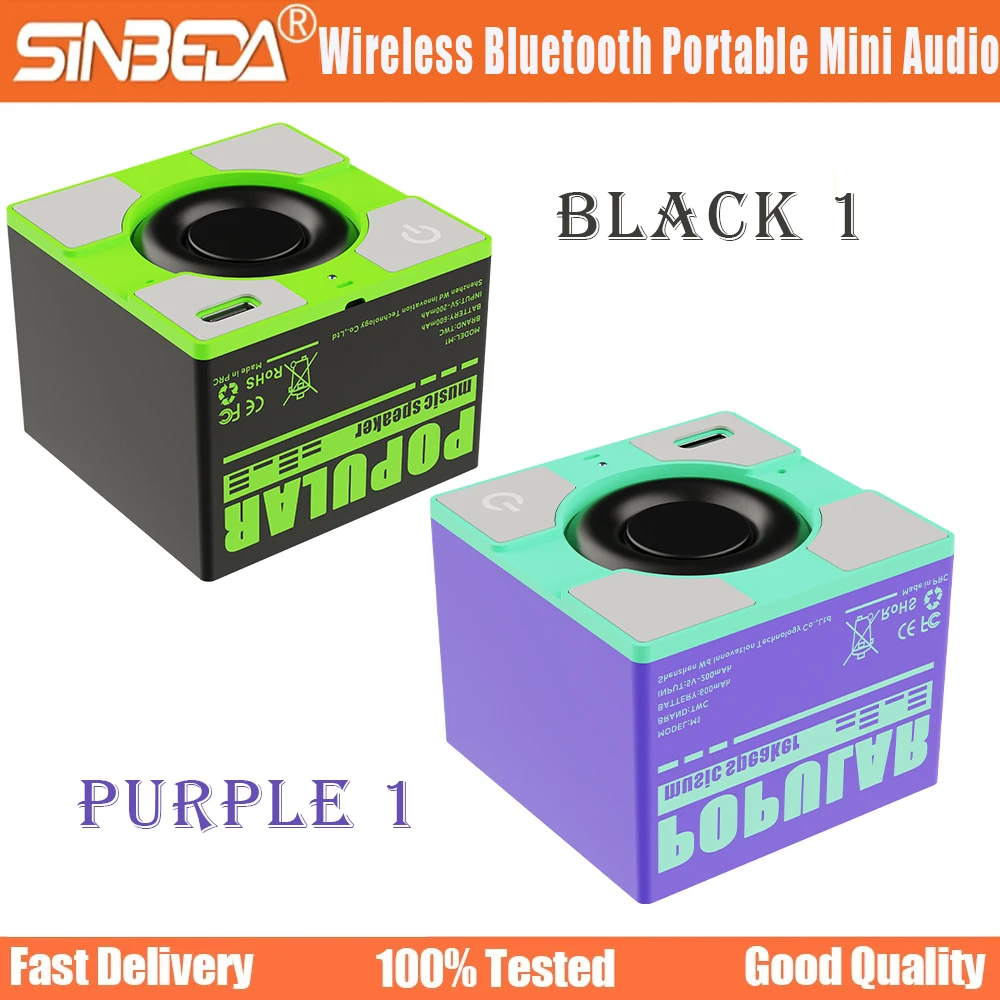 

2024 Smart Speaker Wireless Bluetooth Portable Mini Audio Bass Column Boombox Outdoor Portable Voice High Sound Quality Speakers