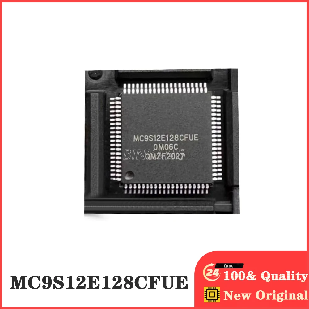 (1piece) 100% MC9S12E128CFUE MC9S12E128CF MC9S12E128 MQFP80 New Original Stock IC Electronic Components