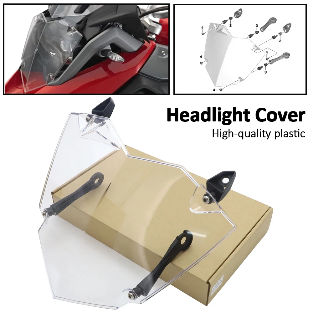 

Headlight Cover R 1200 1250 GS For BMW R1250GS R1200GS ADV 2013-2021 Transparent Headlight Guard Headlight Protector R1200GS
