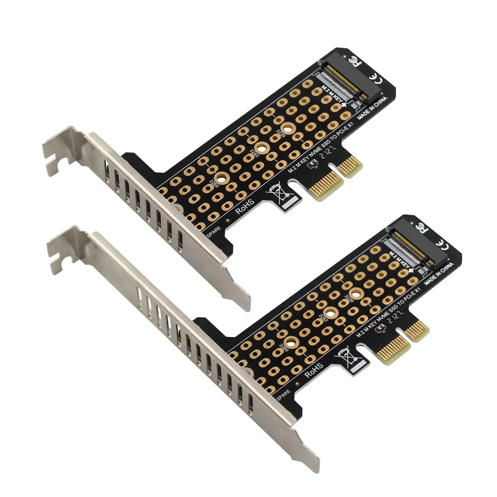 M.2 SSD to PCIe x1 Adapter 2230/2242/2260/2280 Heat Dissipation