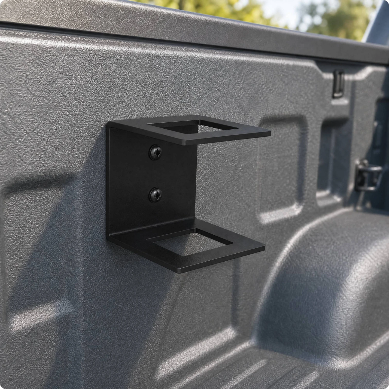 C-Shaped Trailer Hitch Storage Bracket Compact Trailer Hitch Storage Bracket with Mounting Screws Space-Saving Sturdy