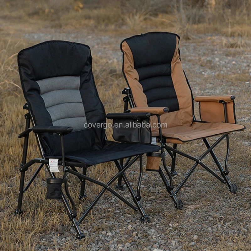 

Custom High Quality Portable Foldable Adjustable Backrest Luxury Leisure Outdoor Folding Camping Garden Beach Rocking Chair