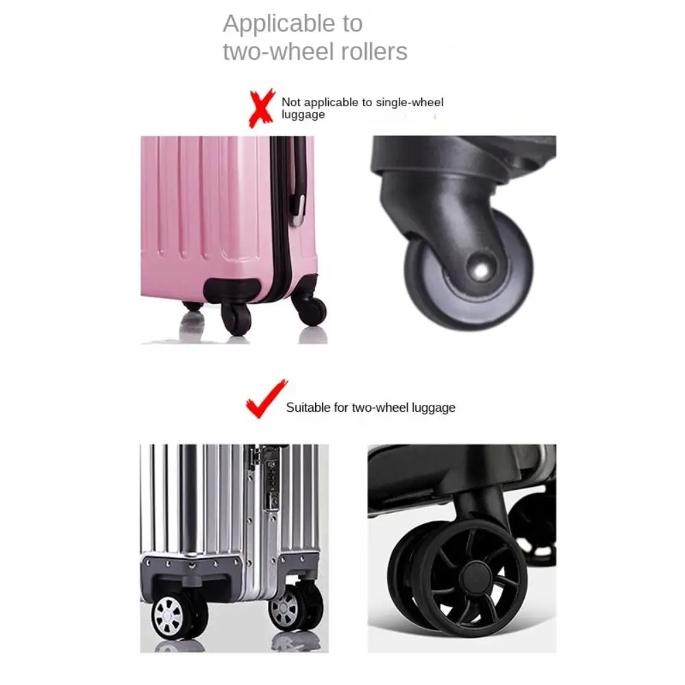 Luggage Caster Shoes Luggage Wheels Protector With Silent Sound Wheel Wear Wheels Cover Silicone Luggage Accessories Trors Cover