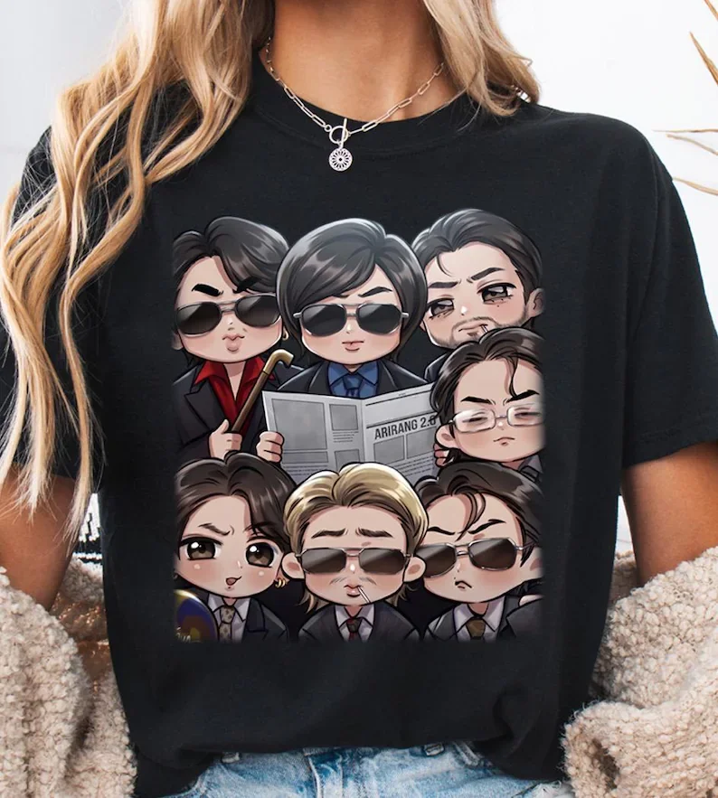 Новая летняя футболка 2026 года в стиле K-pop с корейским графическим принтом для мужчин и женщин, топ Y2K