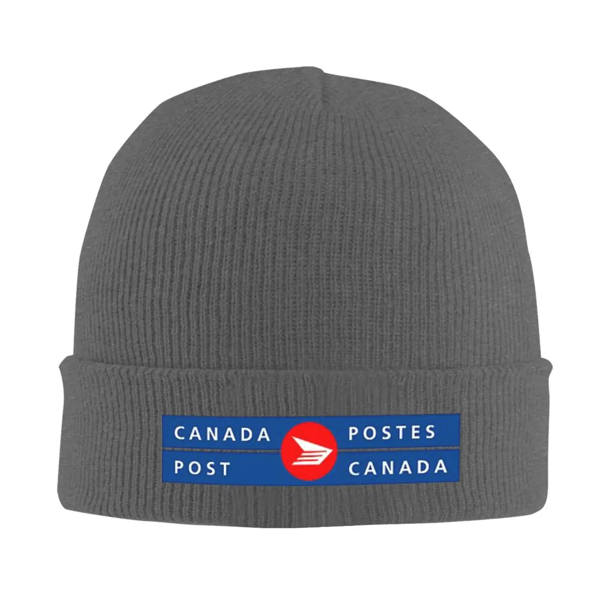 Canada Post Logo Billingual Warm Knitted Cap Hip Hop Bonnet Hat Autumn Winter Outdoor Beanies Hats for Unisex Adult