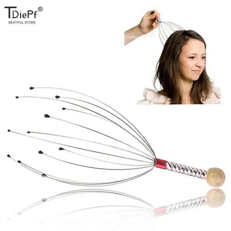 1pc massageadores do couro cabeludo com 20 garras handheld cabeça massagem scratcher para relaxamento profundo estimulação do cabelo e alívio do