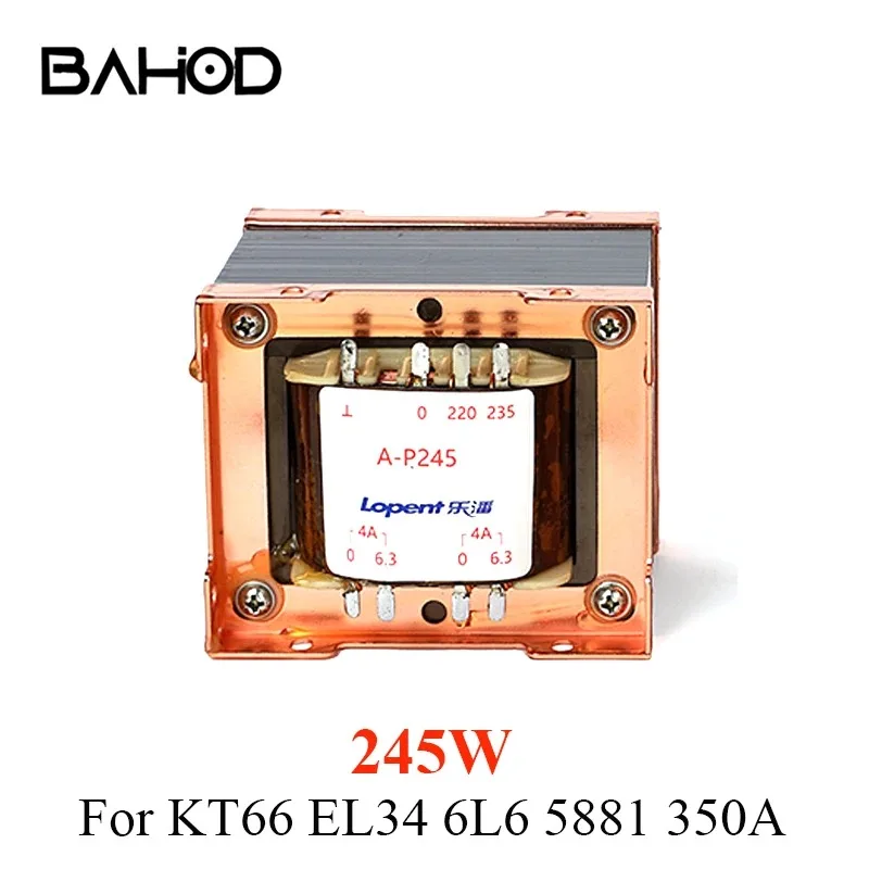 BAHOD 245w Push-Pull Power Transformer for KT66 6L6 5881 350A EL34 Vacuum Tube Amplifier