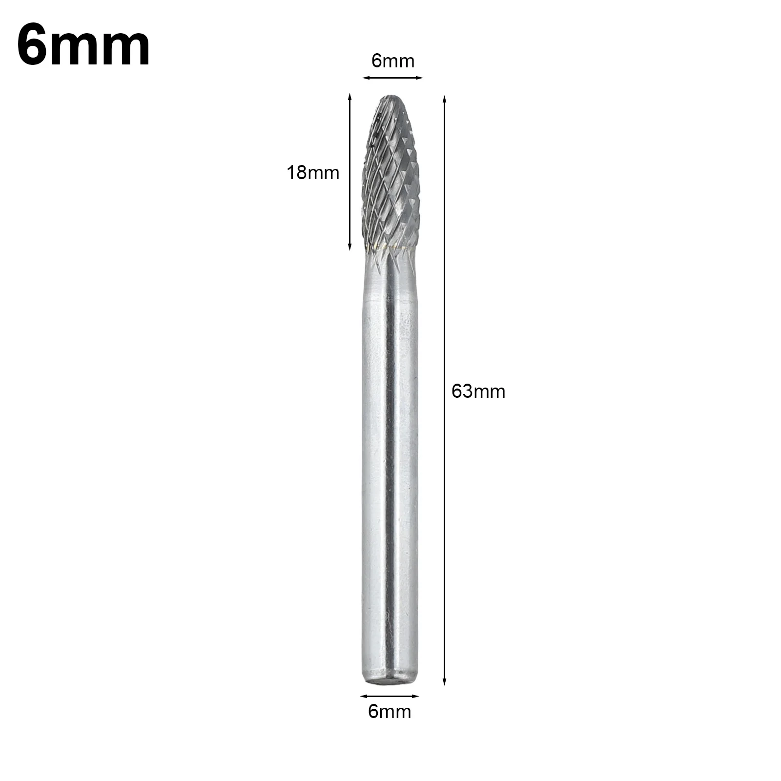 Rotary File with Double Slot Carbide Burr for Wood and Soft Material Cutting Delivering Efficiency and Extended Tool Performance