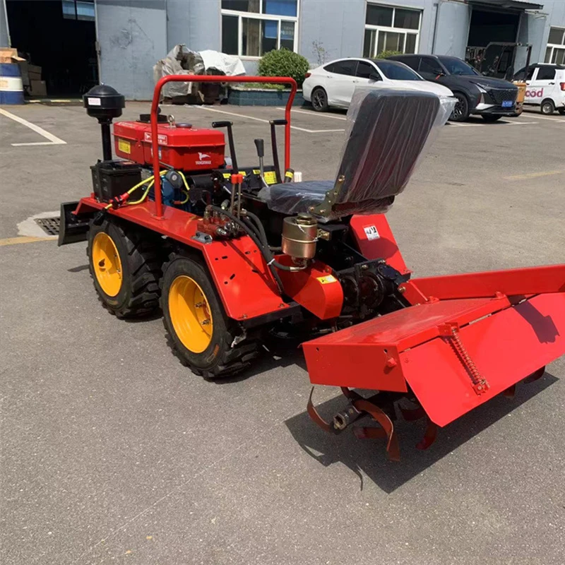 

4WD Mini Wheeled Tractors Multifunctional Small Agricultural Cultivators Made in China