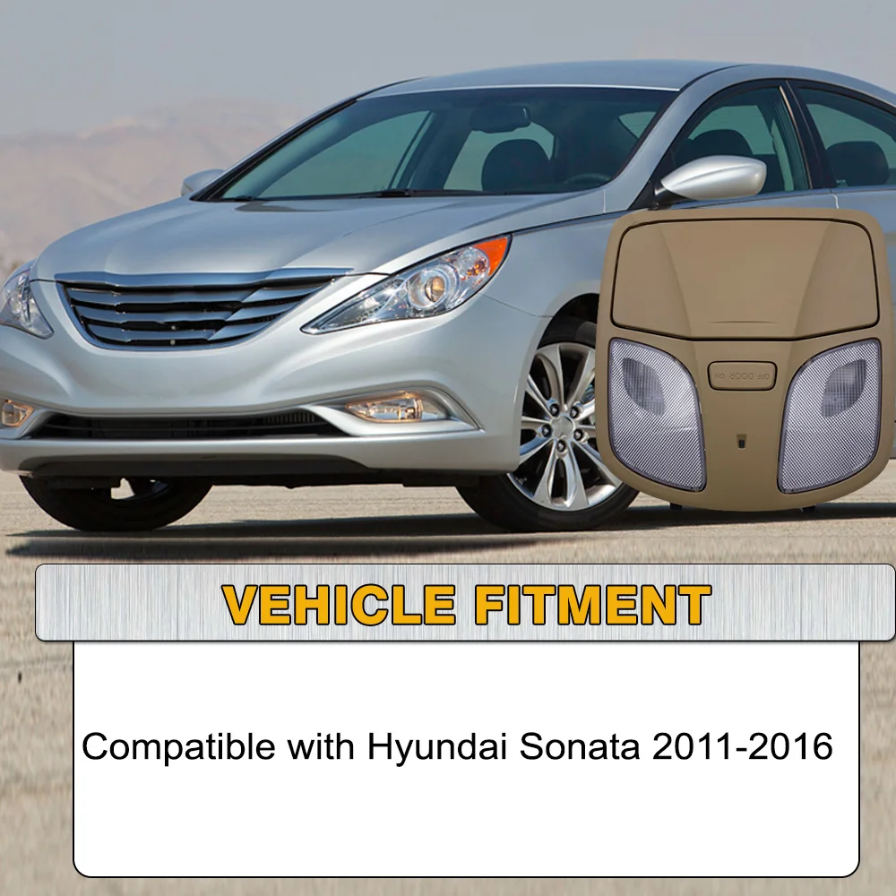 

Overhead Console Map Reading Light Assembly 928104R000TX 92800-4Q000 For Hyundai Sonata 2011 2012 2013 2014 2015 2016