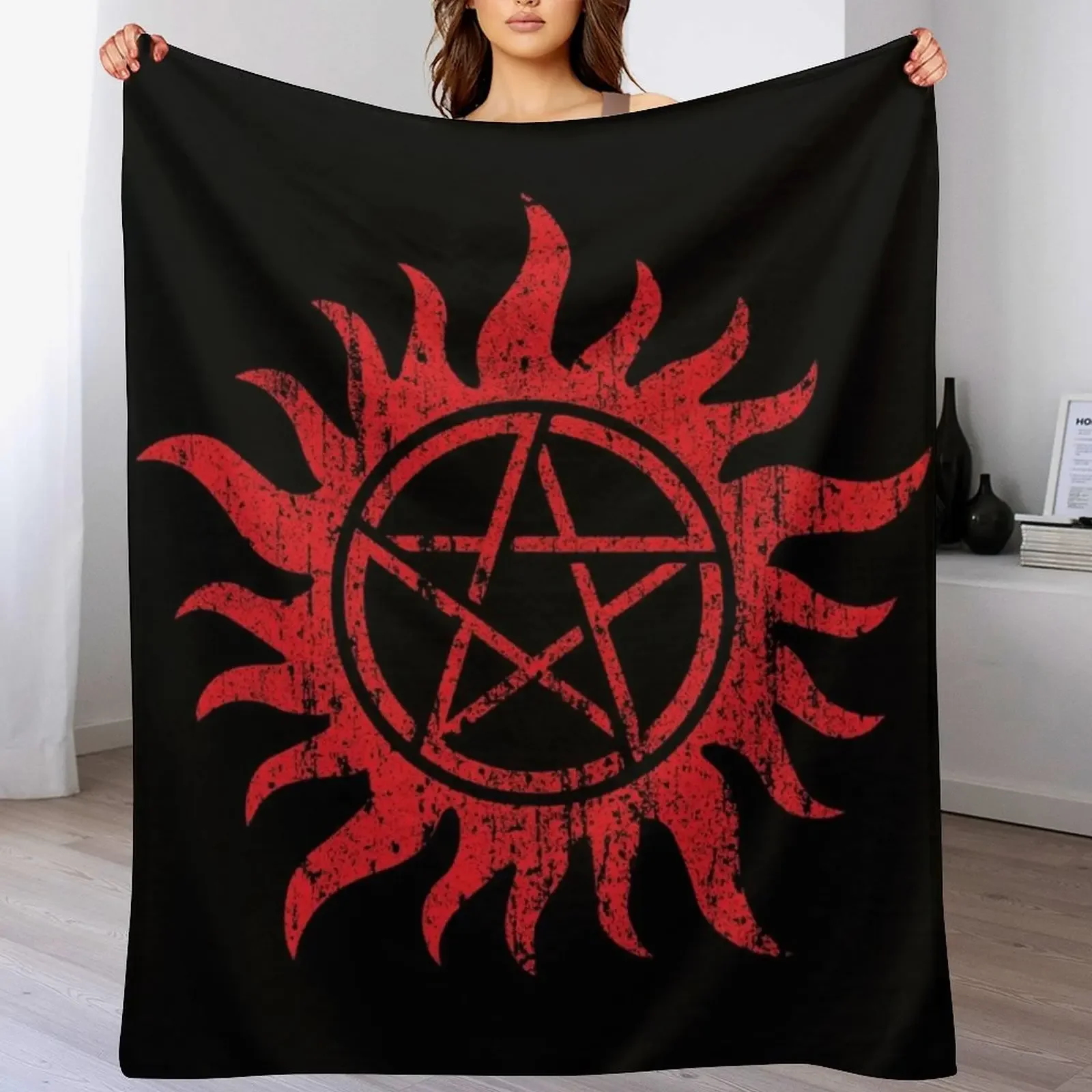 Winchester Symbol Throw Blanket Fashion Sofas Travel Moving Plush Blankets