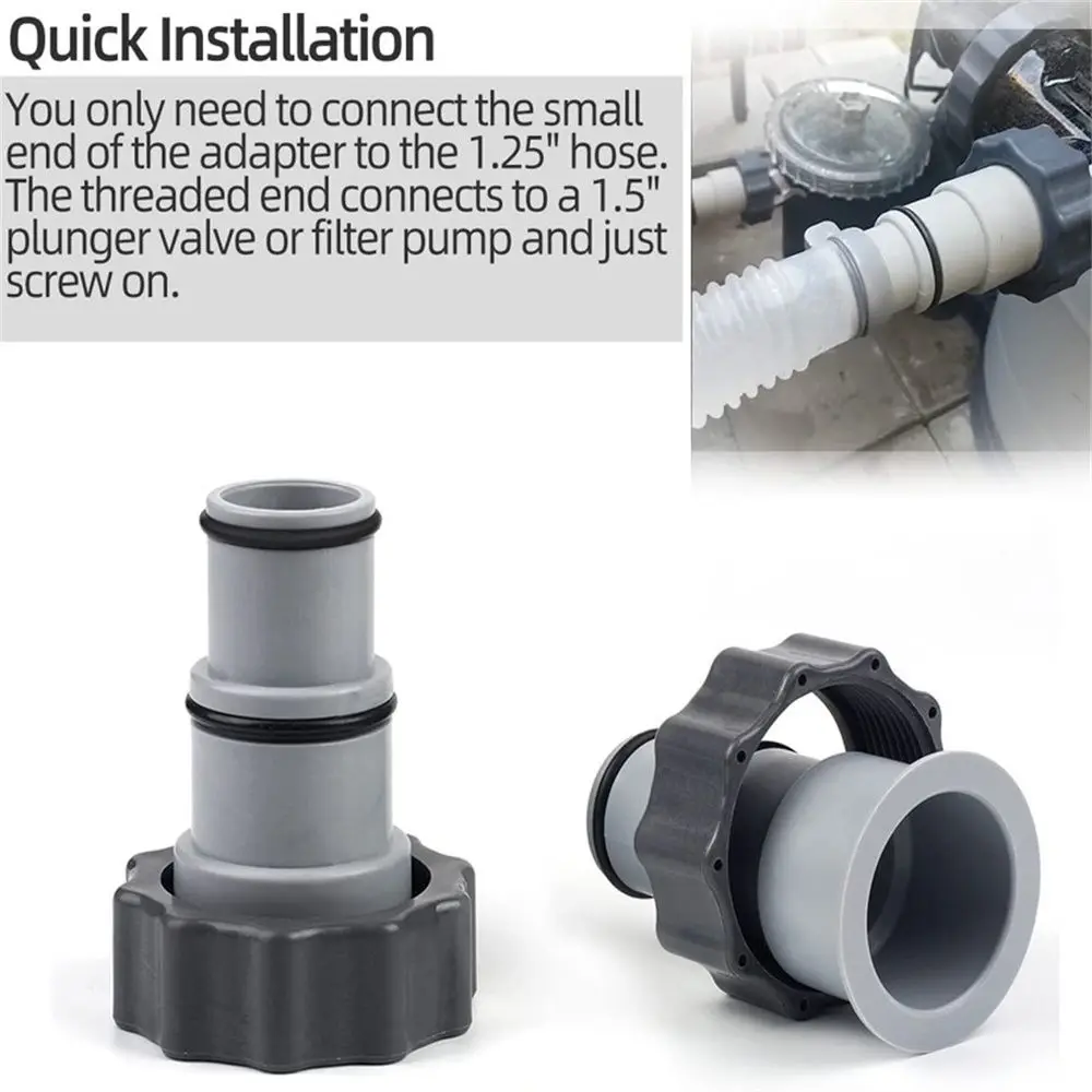 

Прочный соединитель пластмассовый для водных видов спорта адаптер резьбовое соединение насосов Аксессуары для бассейна A W/воротник