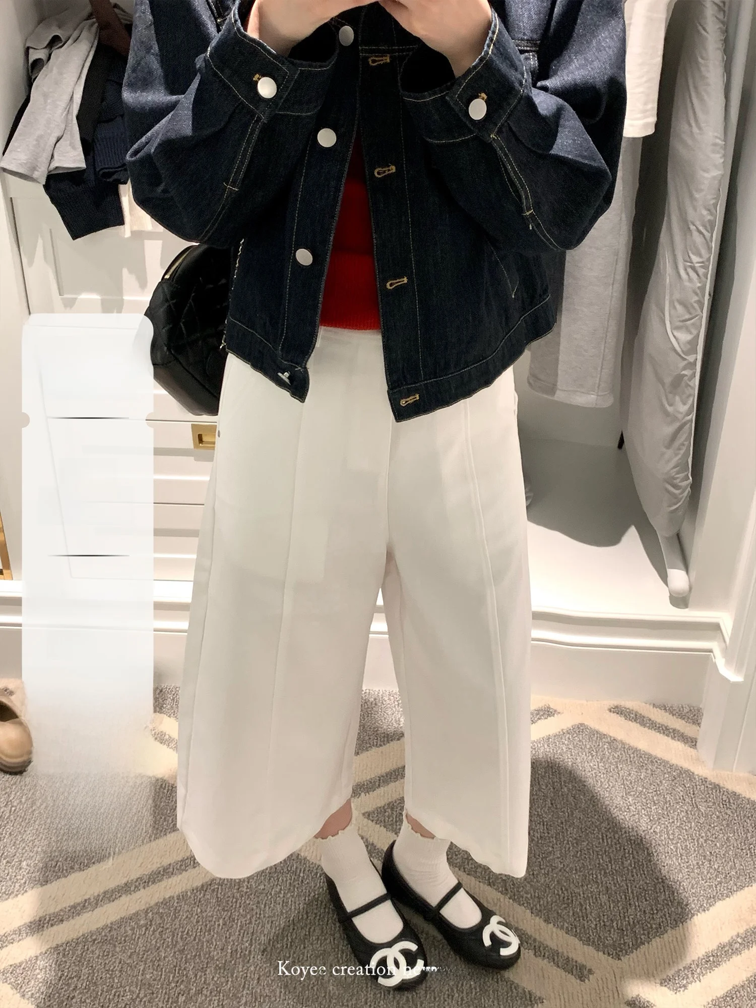 

Новые повседневные свободные брюки KOYEE 222000pm, укороченные, в стиле Notting Hill, комфортные, с завышенной талией, прямого кроя