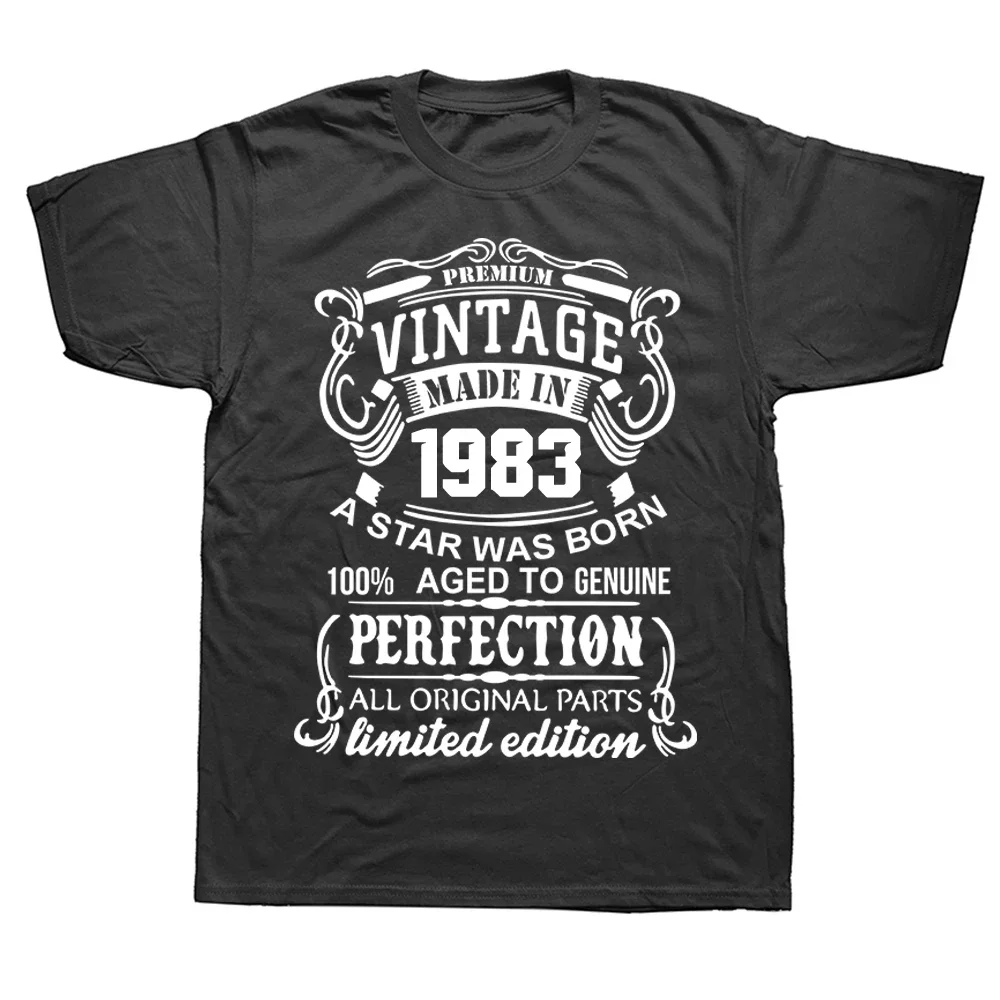 تي شيرت بأكمام قصيرة للرجال ، هدايا أعياد الميلاد ، صنع كلاسيكي في ، ملابس الشارع برسومات لأعياد الميلاد الأربعين ، تي شيرت بتصميم صيفي