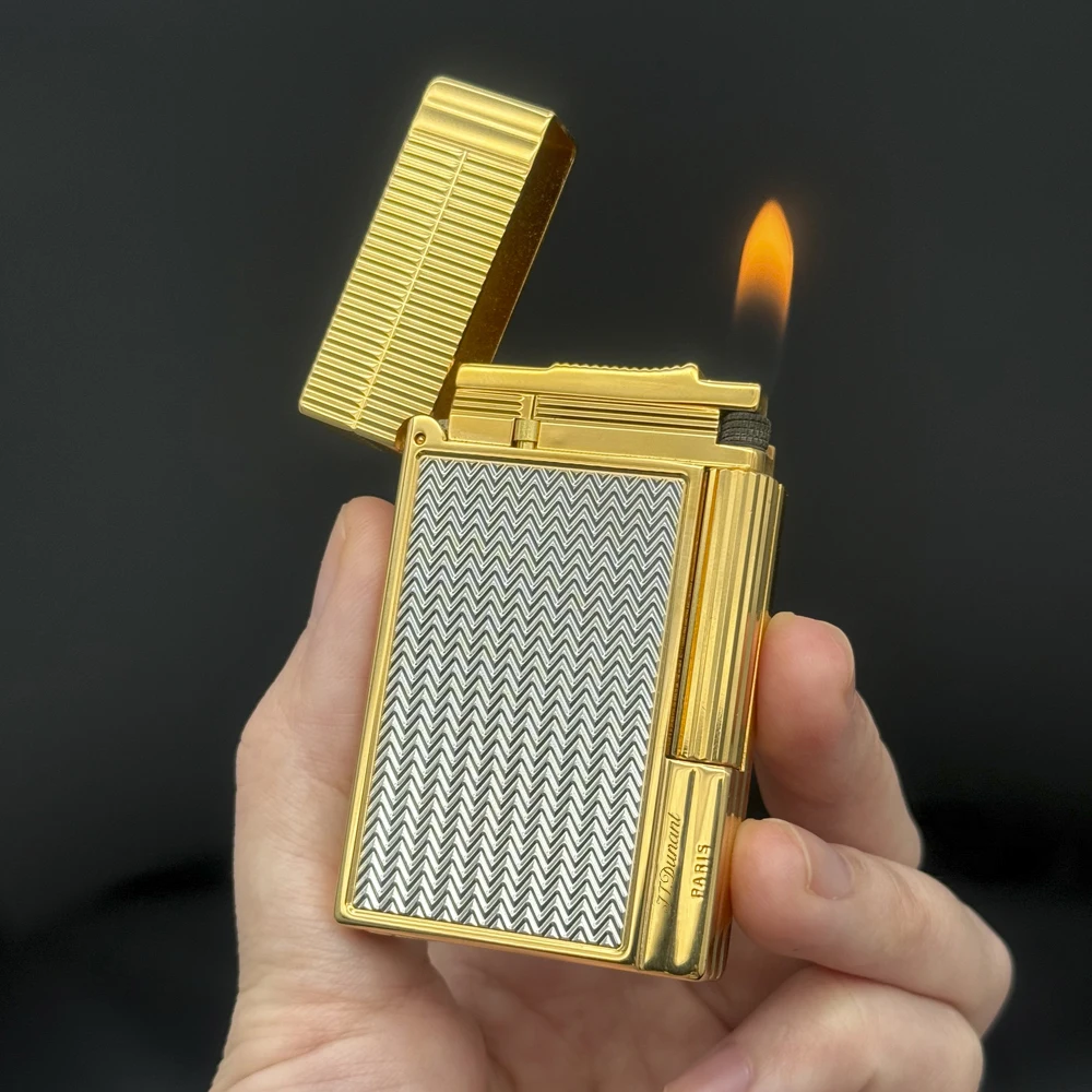 Image of Reines Kupfer Crisp Click Gasfeuerzeug, Einflammiges Klassisches Zigarrenfeuerzeug, Gravierbares Raucherzubehör Männergeschenk zum Geburtstag