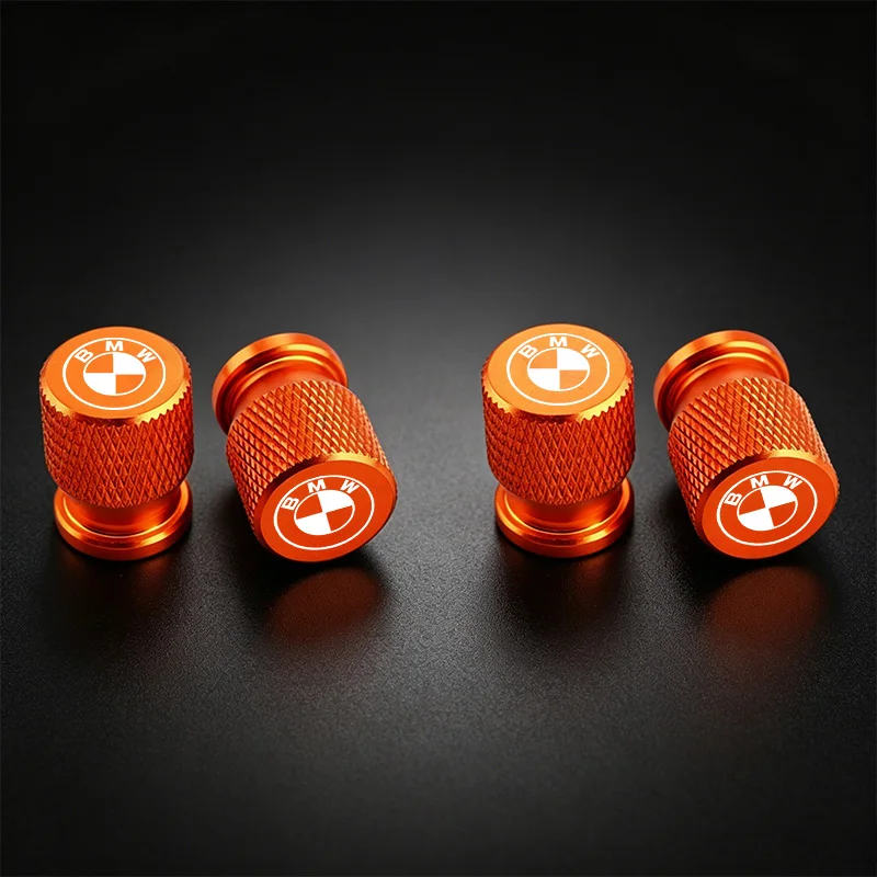 4Pcs Aluminum Car Wheel Tire Valve Caps Tyre Rim Stem Covers Airdust Waterproof For BMW 1 3 5 6 7 Series X1 X3 X4 X5 G20 G38 F48