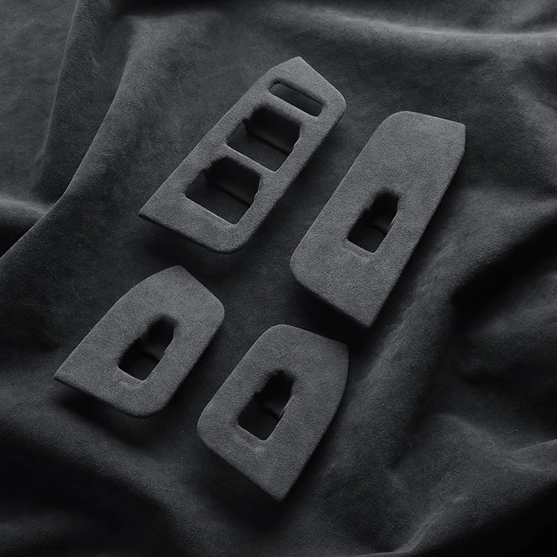 

For Chery Jetour Traveler T2 2023 2024 2025 A lcantara Suede Car Window Glass Lift Button Panel Decorative Frame Car Accessories