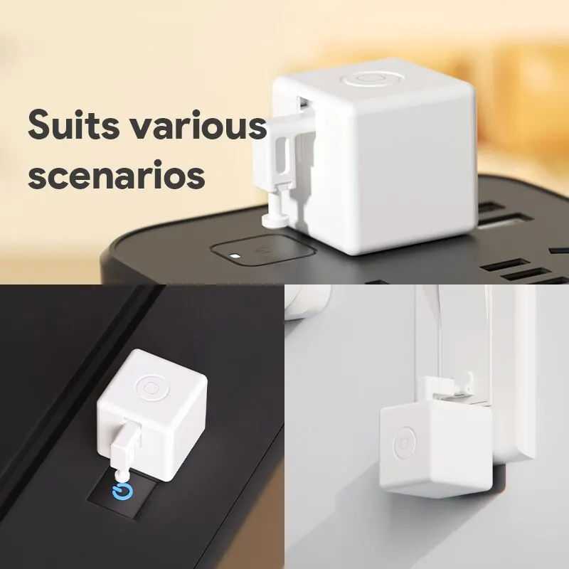 Tuya Zigbee บลูทูธ Fingerbot Plus รุ่นหุ่นยนต์ปุ่ม Pusher สวิทช์ Bot สมาร์ททํางานร่วมกับ Alexa Google Home Smart Life App