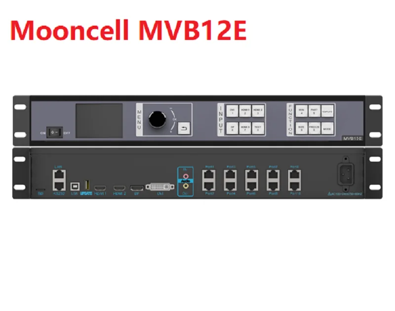 Mooncell MVB12E LED Video Processor for led display supports 4K